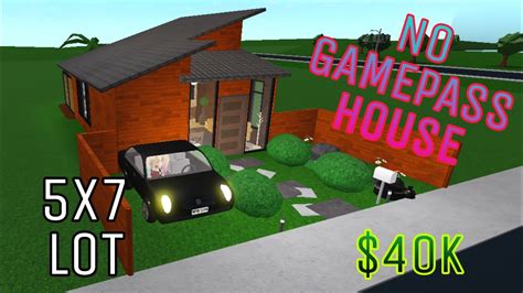 How To Build No Gamepass House In Bloxburg 40k House Value Youtube