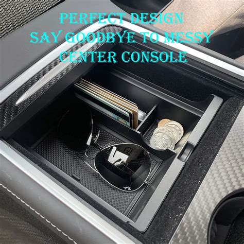 Tesla Model 3 Y Center Console Organizer Tray Hidden Cubby Drawer Storage Box For Tidy