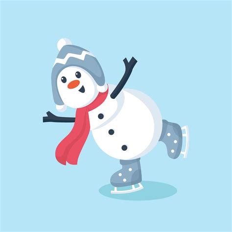 Winter Snowman Character Design Illustration 13138304 Vector Art at Vecteezy