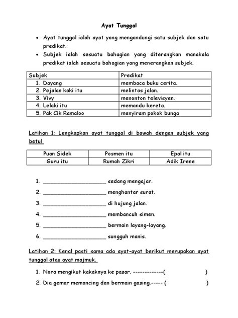 Ayat Tunggal | PDF