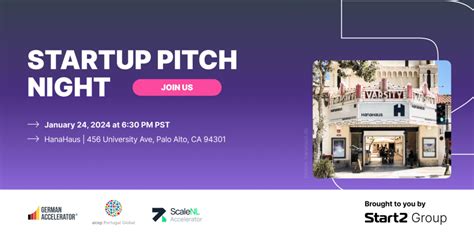 Startup Pitch Night In Palo Alto ScaleNL