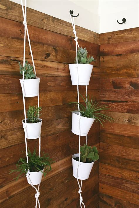 Three Tier Indoor Rope Planter A Beautiful Mess Hanging Plants