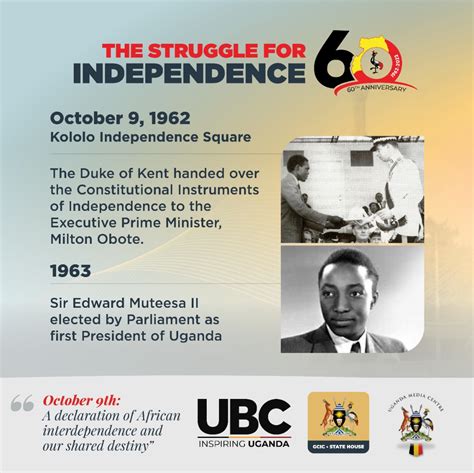 Uganda Media Centre On Twitter Uganda S Journey To Independence