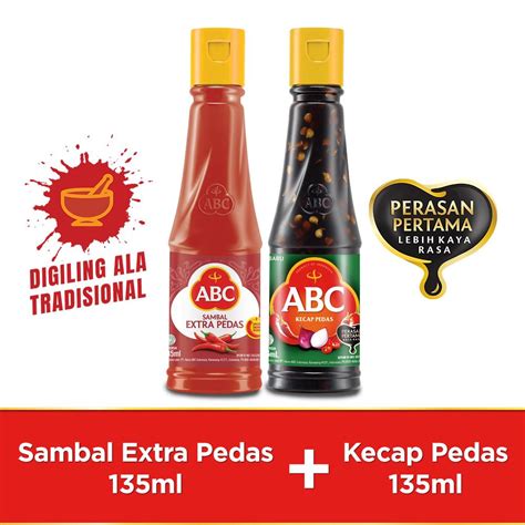 Jual ABC Sambal Extra Pedas 135 ML ABC Kecap Pedas 135 ML Shopee