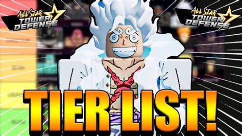 Tier List Dos Melhores Personagens Star All Star Tower Defense Youtube