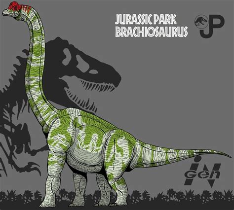 Jurassic Park Brachiosaurus Updated New Art By Hellraptor On