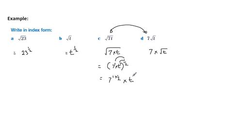 Indices For Square Roots And Cube Roots Youtube