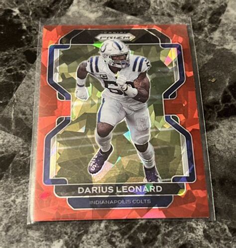 Darius Leonard Panini Prizm Red Cracked Ice Prizms