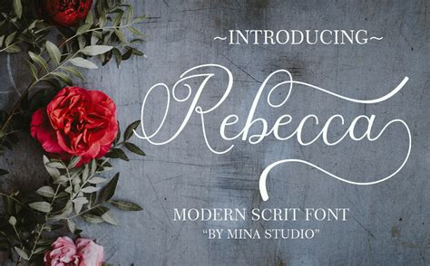 Rebecca Font By Mina Studio Creative Fabrica