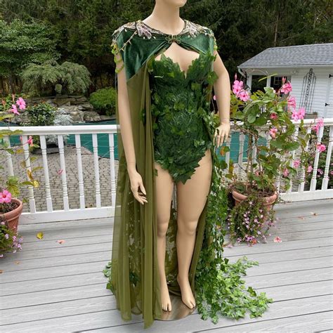 Full Poison Ivy Monokini Gown Dress With Shoulder Beading Gowns