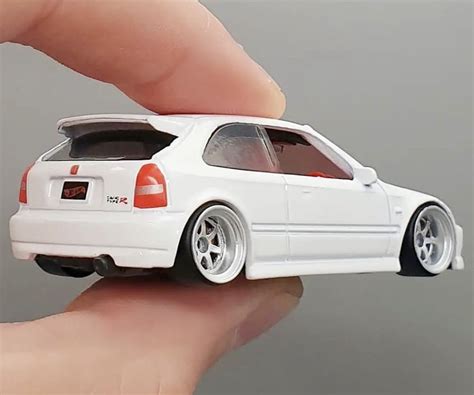Custom Hot Wheels White Toy Car Model