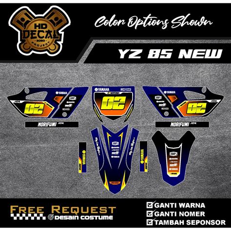 Jual Decal Yz New Full Body Dekal Yz New Stiker Yz New