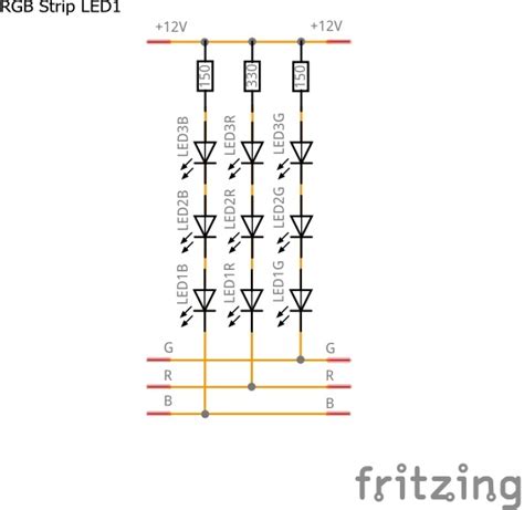 12v Led Strip Circuit Diagram Wiring Diagram And Schematics