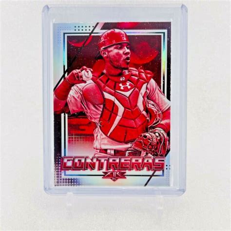 Topps Fire Red Blaze Willson Contreras For Sale Online Ebay