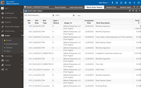 Emaint Cmms Eam Enterprise Asset Management Accelix