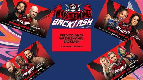 Predicciones Wrestlemania Backlash Youtube