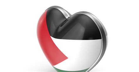 Heart Shape Flag of Palestine 3D, Incl. heart & love - Envato Elements