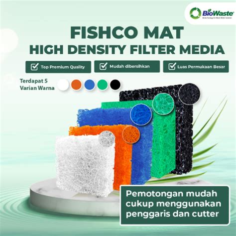 Jual FishCO Mat Hi Density Media Filter Akuarium Japmat Kolam Premium