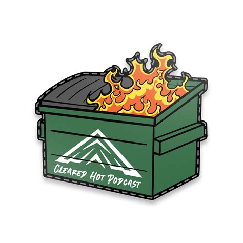 Dumpster Fire Pvc Patch Cleared Hot