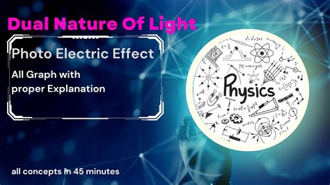 Dual Nature Of Light Modern Physics Class 12 Jee And Neet And Boards Photo Electric Effect