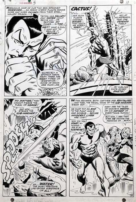 John Buscema Man On Fire Greg Goldstein S Comic Art Gallery