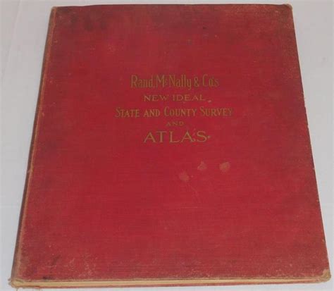 Lot Vintage 1910 Rand Mcnally New Ideal State And County Survey And Atlas