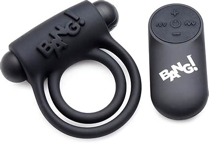 Amazon Remote Control 28X Vibrating Cock Ring And Bullet Black