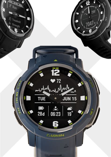 Instinct Crossover Solar Hybrid Rugged Analog Gps Smartwatch With