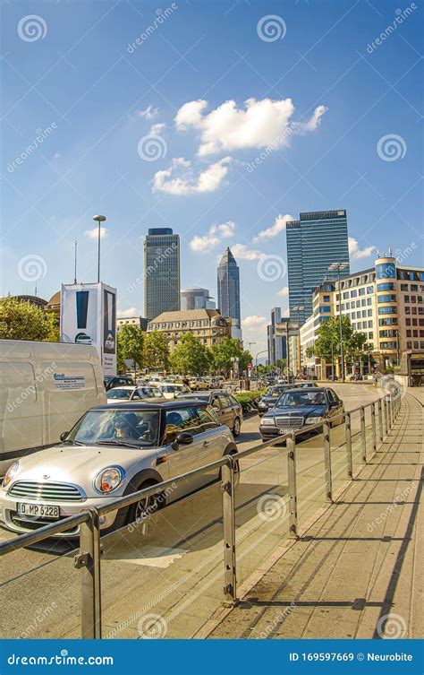 Historical Downtown And City Financial Center With High Skyscrapers In