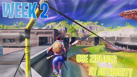 Use Different Ziplines At The Authority Fortnite Chapter 2 Season 3