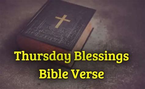 Best Thursday Blessings Bible Verse KJV Scripture