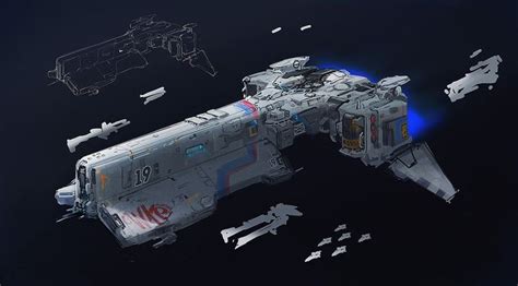 Space Ship Sketch Wang Ke Space Ship Concept Art Ship Sketch Spaceship