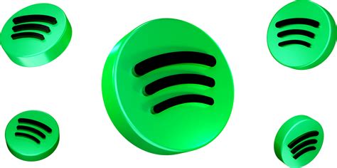 Spotify 3d Logo Social Media Spotify Icon 28534256 Png