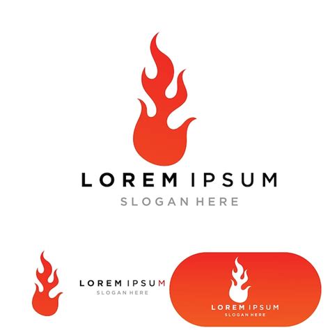 Premium Vector | Fire logo template flame symbol icon vector