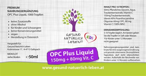 Opc Plus Liquid Nahrungserg Nzung Gesund Nat Rlich Leben