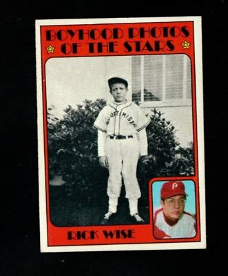 1972 Topps 345 Rick Wise Boyhood Photos Ex Mt EBay