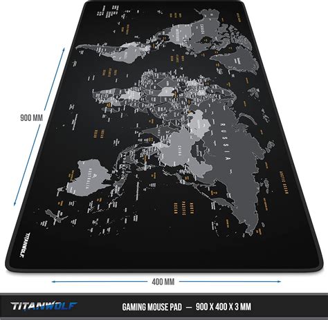 Buy TITANWOLF XXL Speed Gaming Mouse Mat World Mouse Pad 900 X 400 X