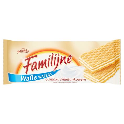 JUTRZENKA Wafle Familijne o Smaku Śmietankowym 180g Pakomarket