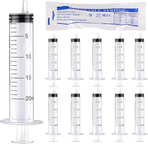 amazoncom  pack  ml plastic syringe liquid measuring syringe