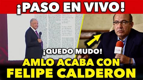 PASO EN VIVO AMLO LE CIERRA EL HOCICO A LA OPOSICI0N CON TREMENDOS