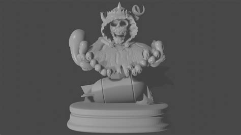 3d File The Lich Bust Adventure Time 👤 ・3d Printing Template To