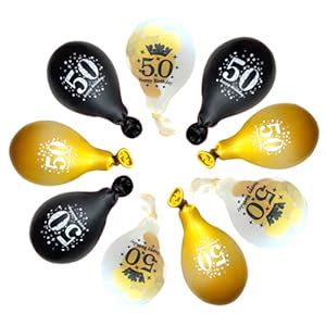 Amazon Jonhamwelbor Th Birthday Balloons Gold And Black Party