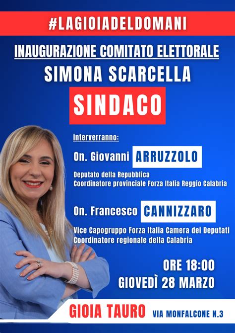 Gioia Tauro Domani L Inaugurazione Del Comitato Elettorale Simona