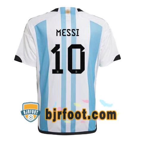 Maillot Equipe De Argentine MESSI 10 Domicile Bleu Blanc Coupe Du