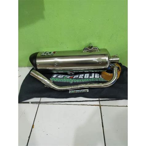 Knalpot Tzm Project Standar Racing Full Stainless Nmax Aerox Lexi