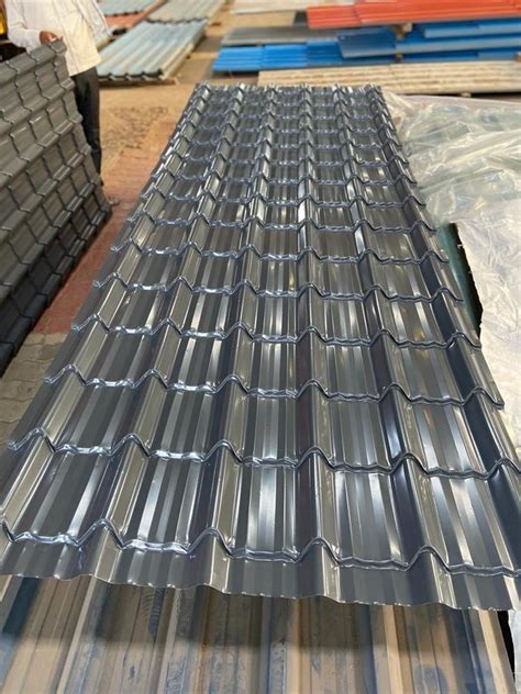 Jindal Amns Uttam Asian Essar Colour Coated Roofing Sheet 0 50 Mm At Rs