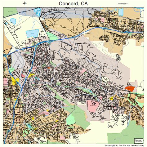 Concord California Street Map 0616000