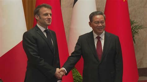 French President Macron Meets With Chinese Premier Afp Youtube