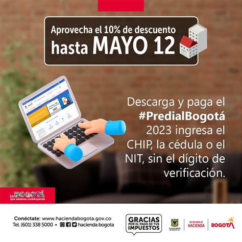 Hacienda Bogotá on Twitter Que no se te pase la fecha 12 de mayo