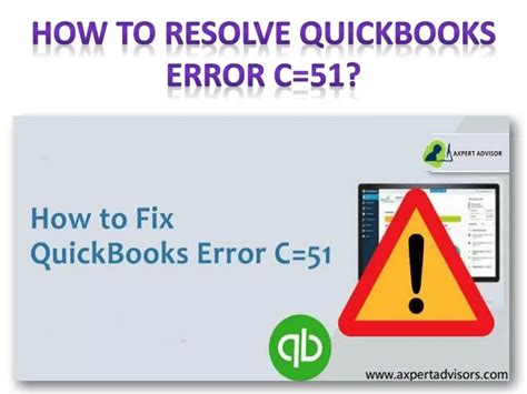 Ppt How To Resolve Quickbooks Error C Powerpoint Presentation